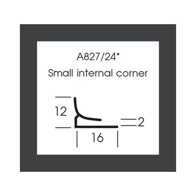 A827/25 Satins Small Internal Corner - 209 Dakota