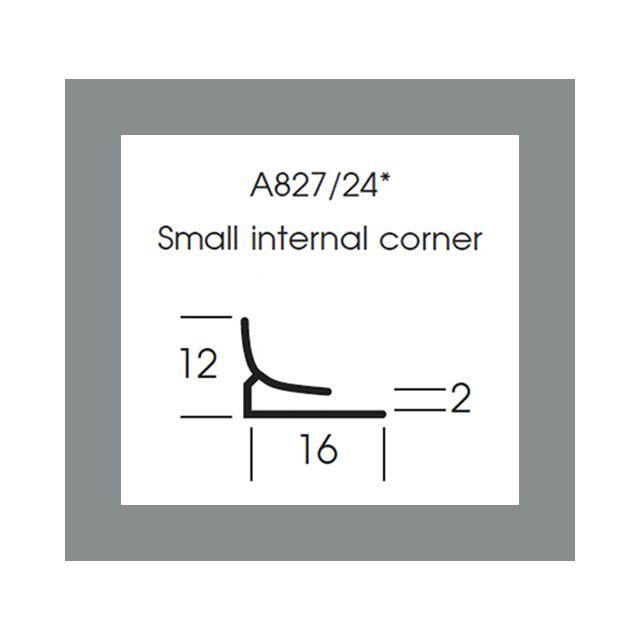 A827/25 Satins Small Internal Corner - 210 Urban
