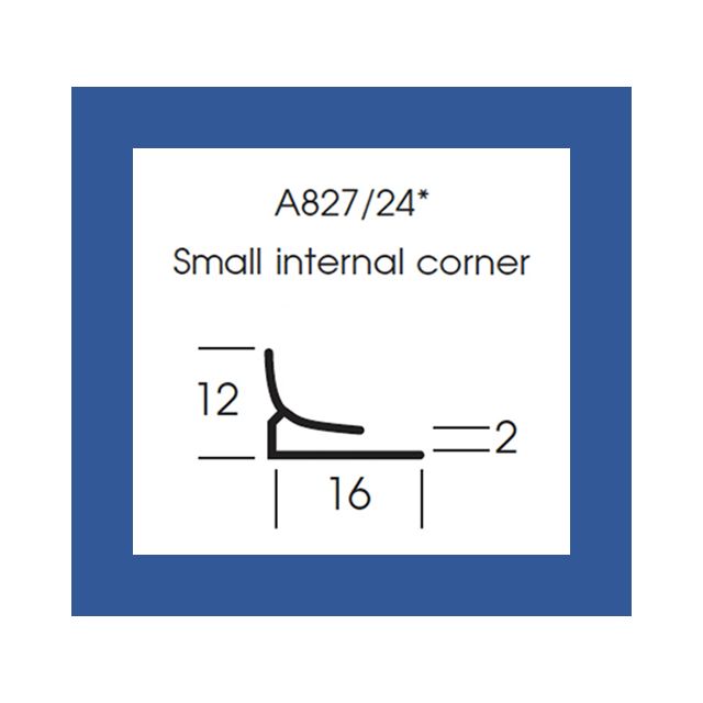 A827/25 Satins Small Internal Corner - 211 Ozone