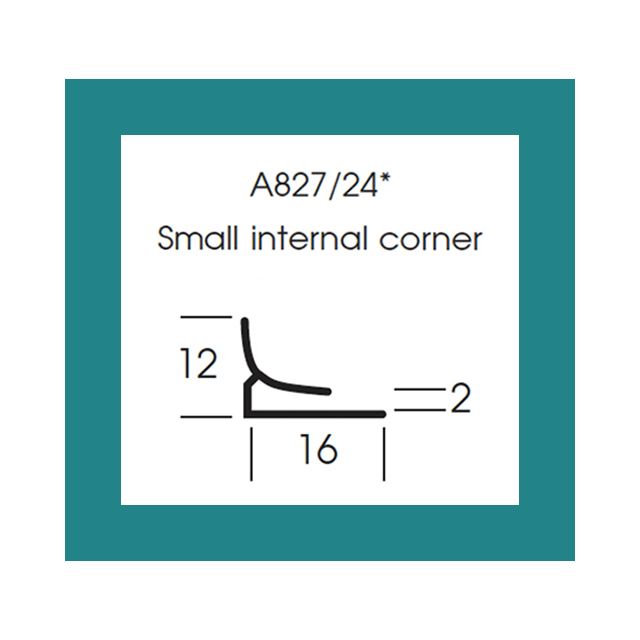 A827/25 Satins Small Internal Corner - 213 Vibrance