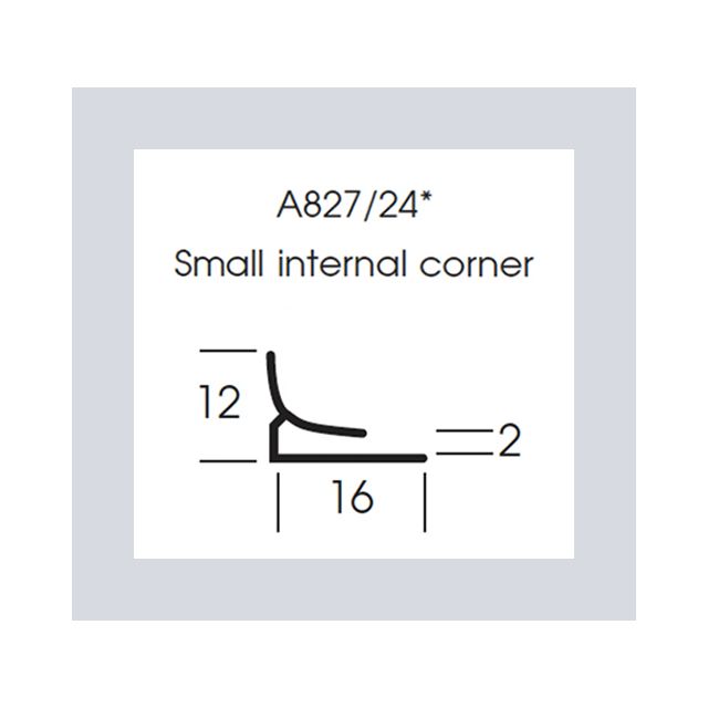 A827/25 Satins Small Internal Corner - 53 Cesco