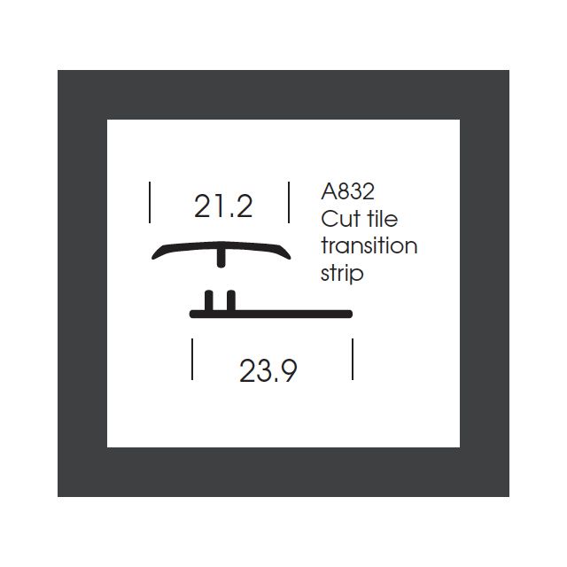 Altro Whiterock Satins Cut Tile Transition Strip - 209 Dakota - 2.5m