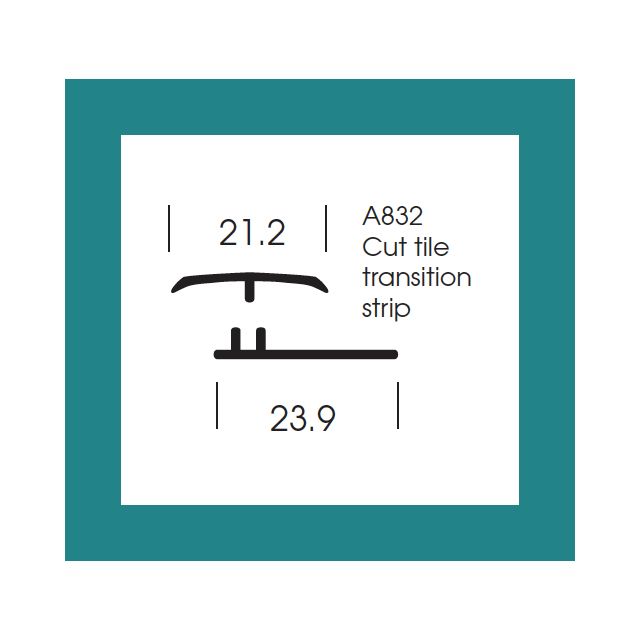 Altro Whiterock Satins Cut Tile Transition Strip - 213 Vibrance - 2.5m