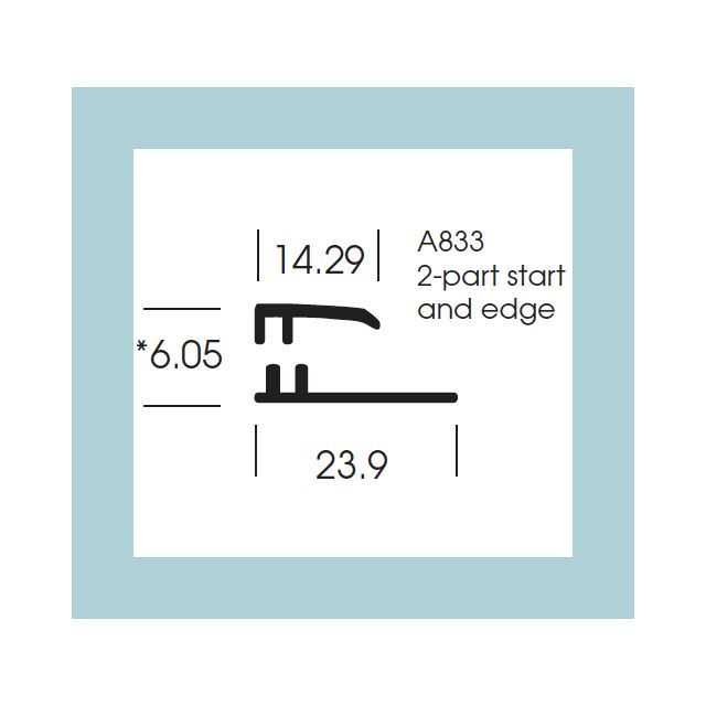 Altro Whiterock Satins Start and Edge trim - 203 Mint - 3m