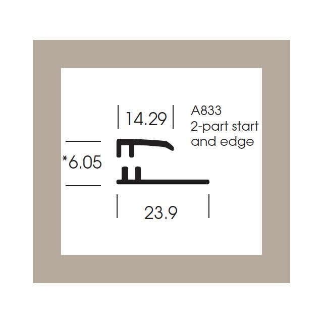 Altro Whiterock Satins Start and Edge trim - 206 Fawn - 2.5m