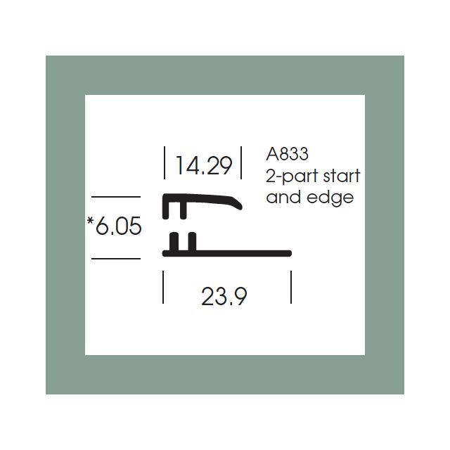 Altro Whiterock Satins Start and Edge trim - 212 Promenade - 3m