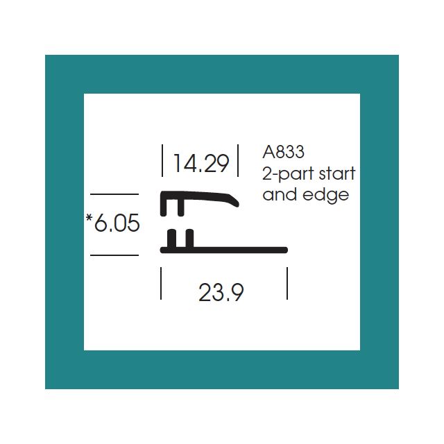 Altro Whiterock Satins Start and Edge trim - 213 Vibrance - 2.5m