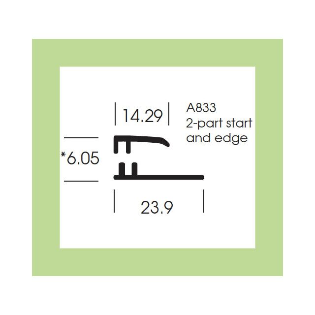 Altro Whiterock Satins Start and Edge trim - 223 Orchard - 3m