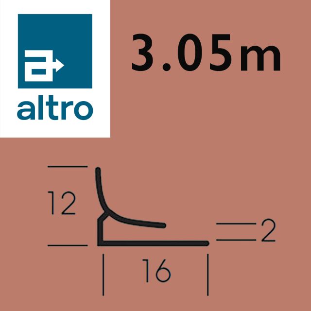 Altro Whiterock Satins Small Internal Corner - 224 Clay - 3.0m