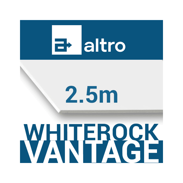 Altro Whiterock White uPVC Cladding Sheet - 2.50m