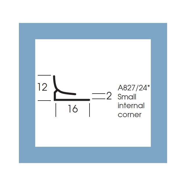 Altro Whiterock Chameleon Slip Stream 6611 Small Internal Corner - 3m