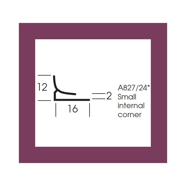 Altro Whiterock Chameleon Feng Shui 6617 Small Internal Corner - 3m