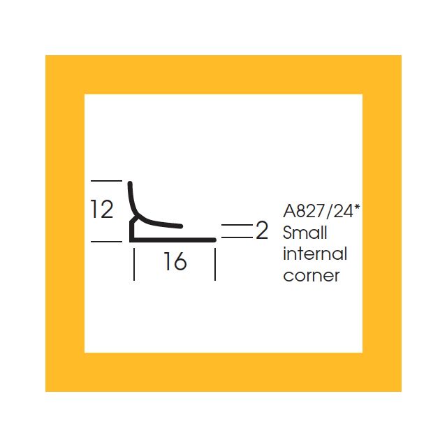 Altro Whiterock Chameleon Taxi Cab 6636 Small Internal Corner - 3m