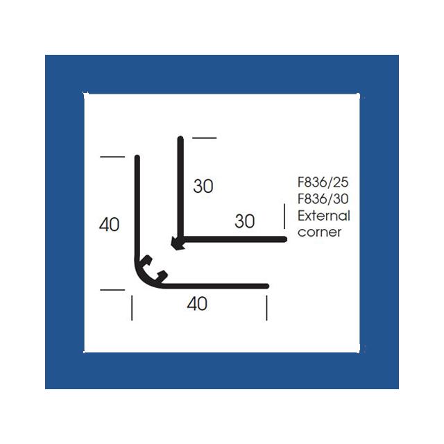 Altro Whiterock Satins External Angle F836/25 - 2.5m - 211 Ozone