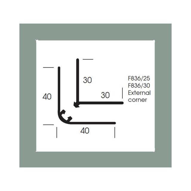 Altro Whiterock Satins External Angle F836/25 - 2.5m - 212 Promenade