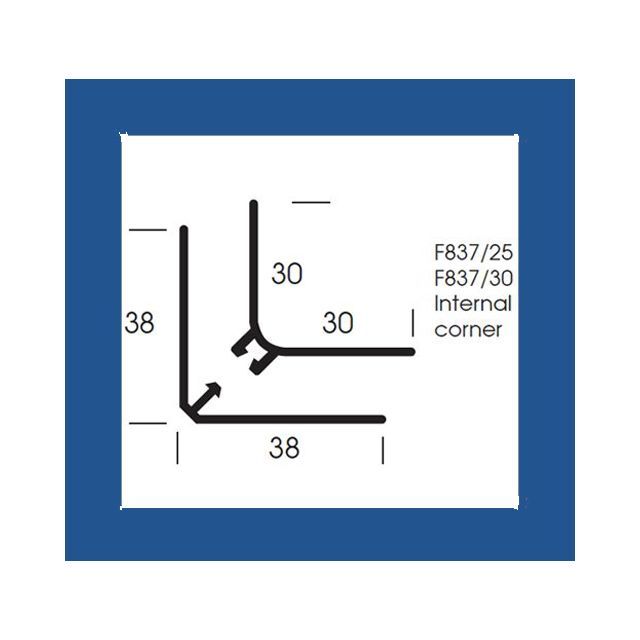 Altro Whiterock Satins Internal Angle F837/25 - 2.5m - 211 Ozone