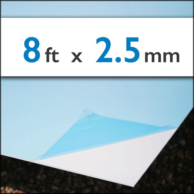 Hycom WhiteWall 1.22m x 2.44m uPVC Sheet @ 2.5mm