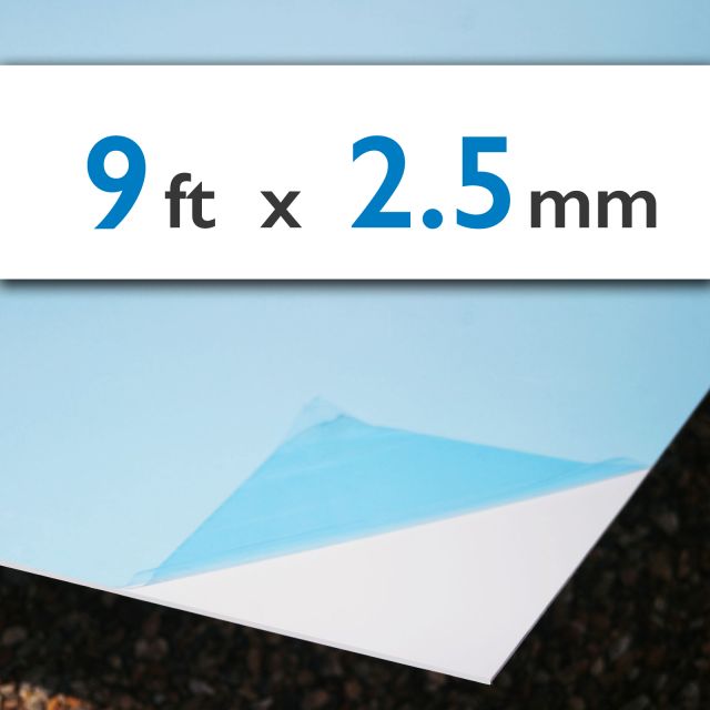 Hycom WhiteWall 1.22 x 2.80m uPVC Sheet @ 2.5mm