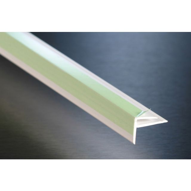 External Corner 'F' Trim profile - fits to sheet for external corner surround