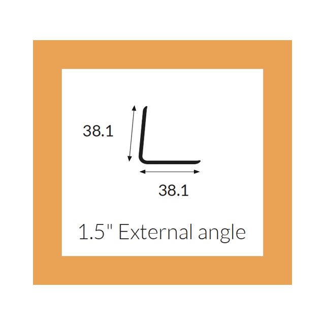 Hycom Satins Colour - External Angle 38mm - Sandstone - 3.0m