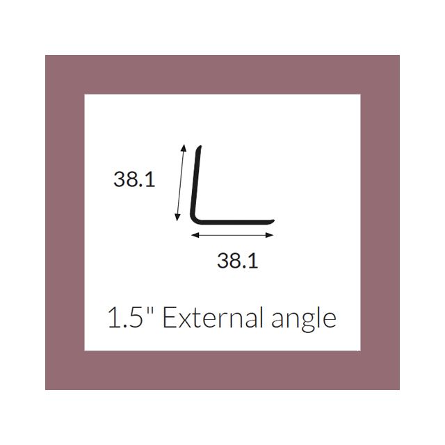 Hycom Satins Colour - External Angle 38mm - Sandstone - 3.0m