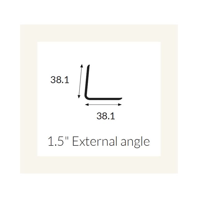 Hycom Satins Colour - External Angle 38mm - Linen - 3.0m