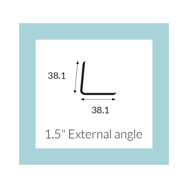 Hycom Satins Colour - External Angle 38mm - Mint - 2.5m