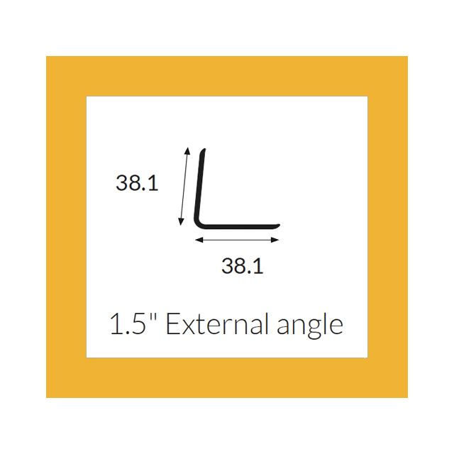 Hycom Satins Colour - External Angle 38mm - Sandstone - 3.0m
