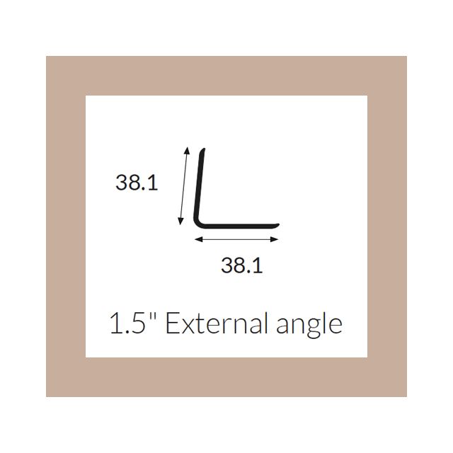Hycom Satins Colour - External Angle 38mm - Sandstone - 3.0m