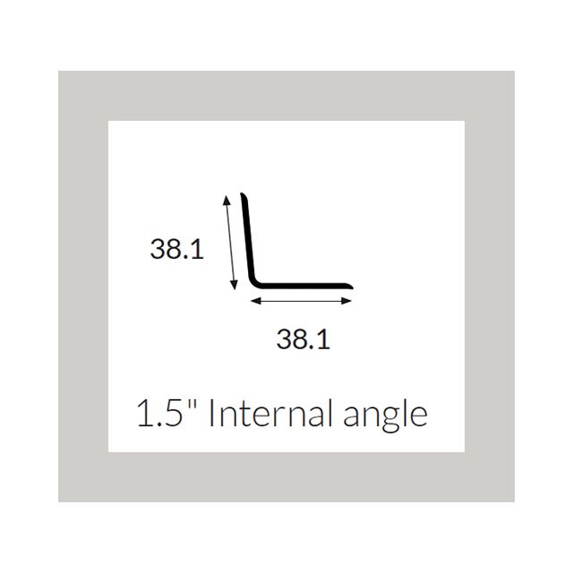 Hycom Satins Colour - Internal Angle 38mm - Pebble - 3.0m