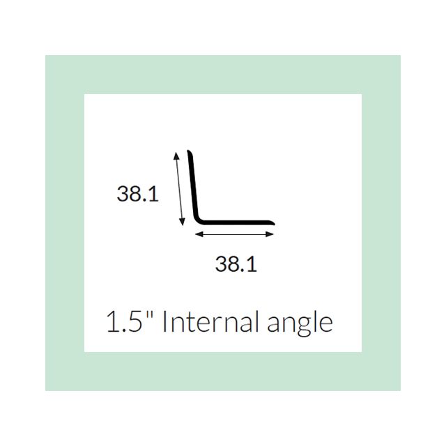 Hycom Satins Colour - Internal Angle 38mm - Willow - 3.0m