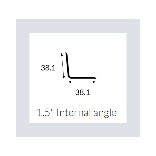 Hycom Satins Colour - Internal Angle 38mm - Clay - 3.0m