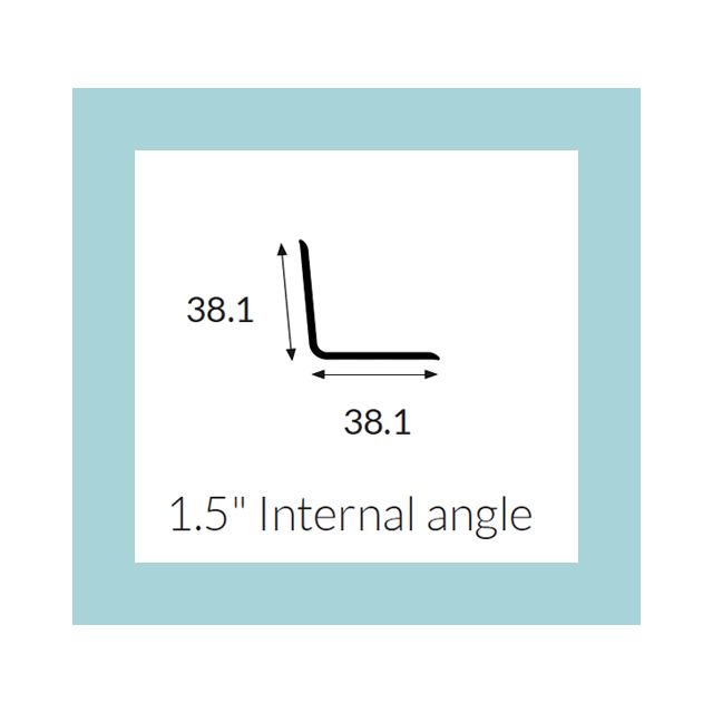 Hycom Satins Colour - Internal Angle 38mm - Mint - 3.0m