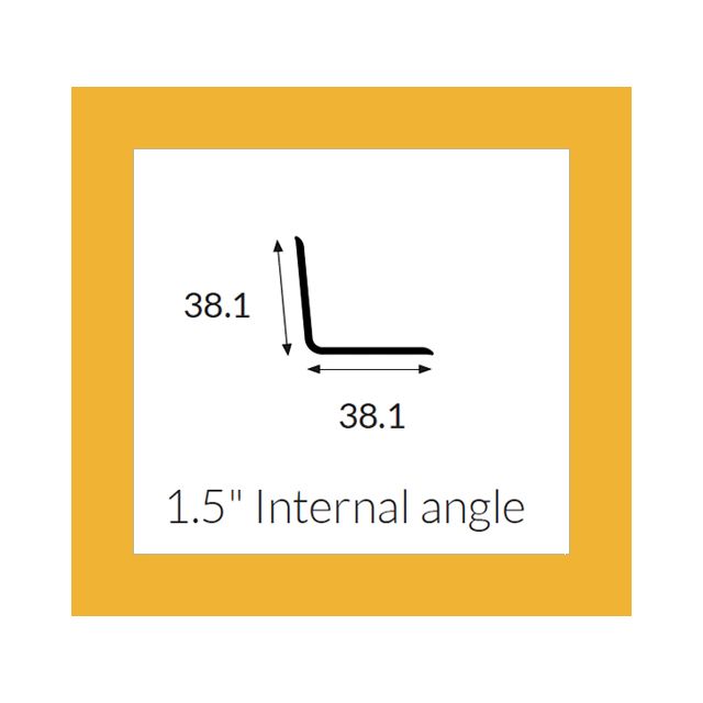 Hycom Satins Colour - Internal Angle 38mm - Sandstone - 3.0m
