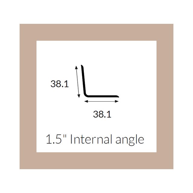 Hycom Satins Colour - Internal Angle 38mm - Sandstone - 2.5m