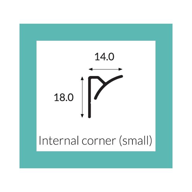 Hycom Satins Colour - Small Internal Corner 18mm - Sandstone - 3.0m