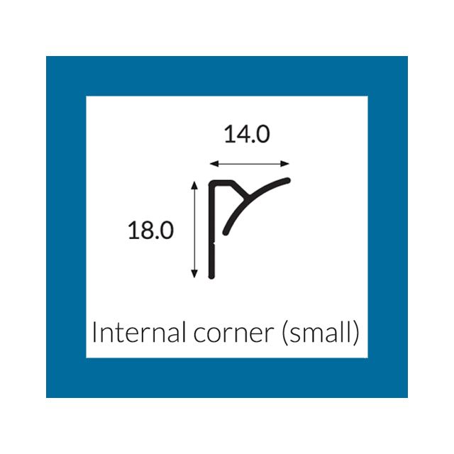 Hycom Satins Colour - Small Internal Corner 18mm - Sandstone - 3.0m