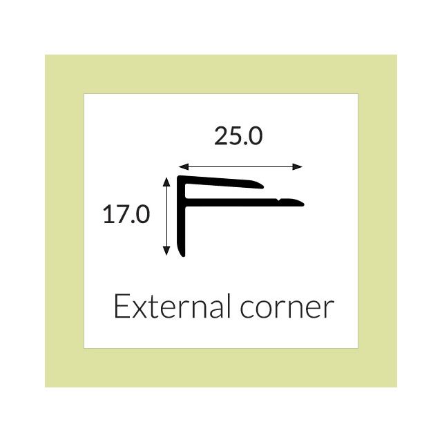 Hycom Vital Colour Collection External Corner 3m - Grape