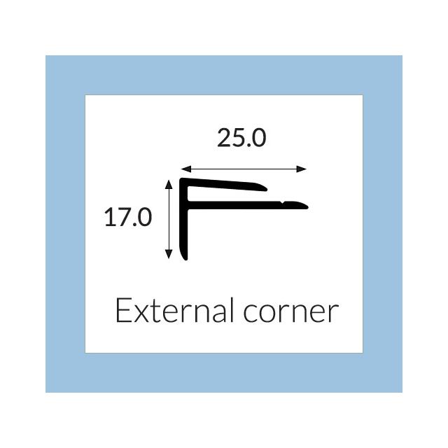 Hycom Vital Colour Collection External Corner 3m - Lagoon