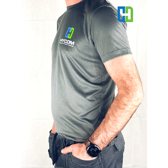 Hycom Apparel - High Quality Professional Cotton T Shirt in Charcoal - Size XXL