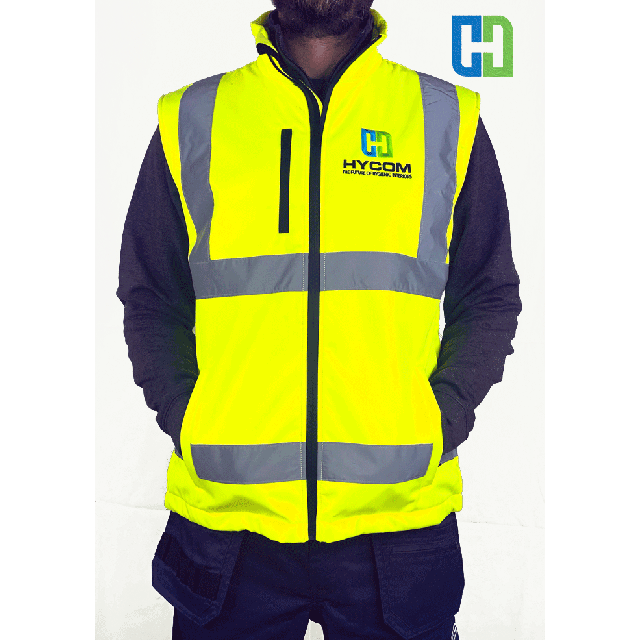 Hycom Apparel - High Quality Professional Soft Shell Hi-vis Jacket - Size XL