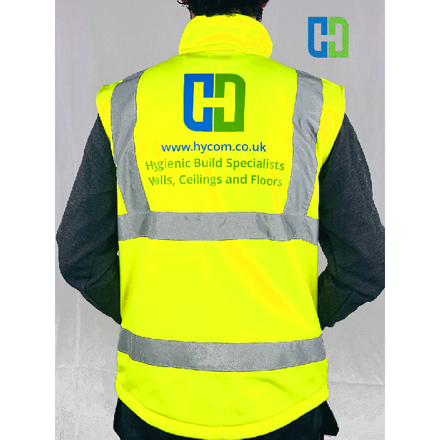 Hycom Apparel - High Quality Professional Soft Shell Hi-vis Jacket - Size L
