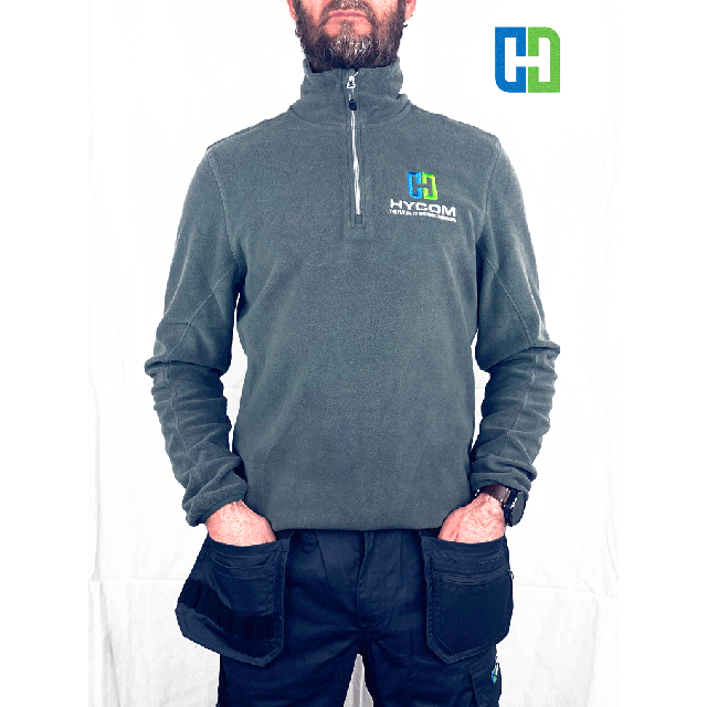 Hycom Apparel - High Quality Professional Zip-Neck MicroFleece - Female - Size M