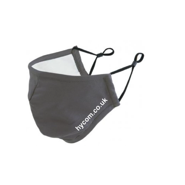 Hycom Apparel - High Quality Hygiene Face Mask in Dark Grey - Size Adult