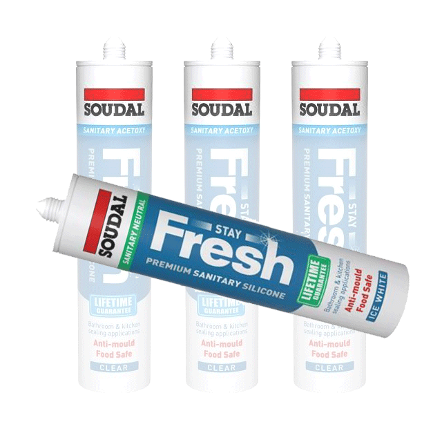 Soudal Stay Fresh Silicon in Ice White